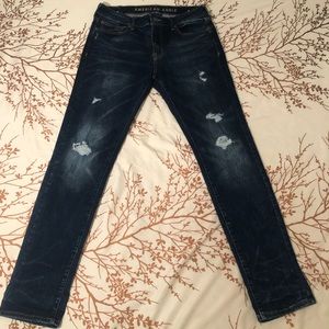 American eagle skinny dark wash jeans